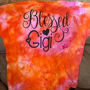 Blessed GIGI tie dye tees
